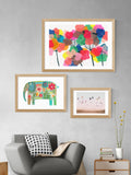 East End Prints pink hot air balloon framed print - British product
