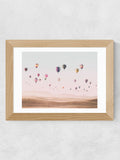 East End Prints pink hot air balloon framed print - British product