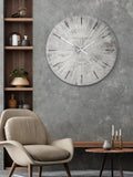 Thomas Kent Clocks Silver Starburst Oversized Wall Clock
