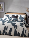 HÖEM Dusk Blue Meta Art Deco duvet cover and pillowcase set, UK version