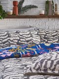 furn. Blue Amanita Abstract Mushroom Reversible Duvet Cover and Pillowcase Set