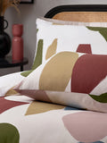 HÖEM Multicolour Dusk Blue Meta Art Deco duvet cover set, UK version