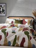 HÖEM Multicolour Dusk Blue Meta Art Deco duvet cover set, UK version