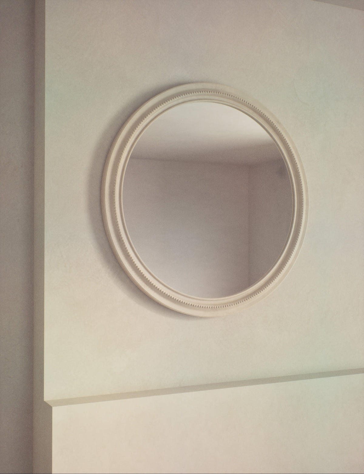 Round hanging wall mirror 73cm - British product