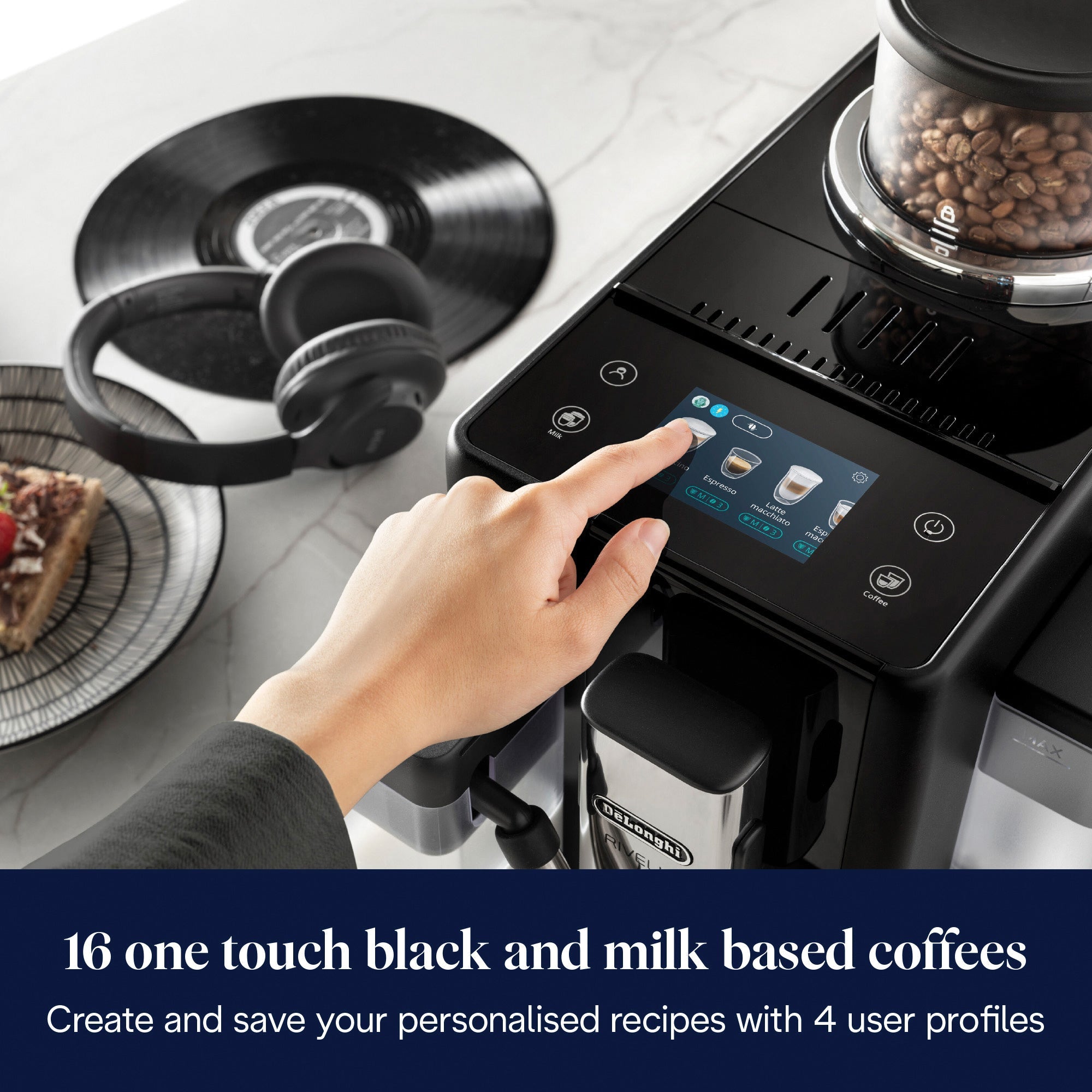 De'Longhi Rivellia automatic bean to cup coffee machine - British product