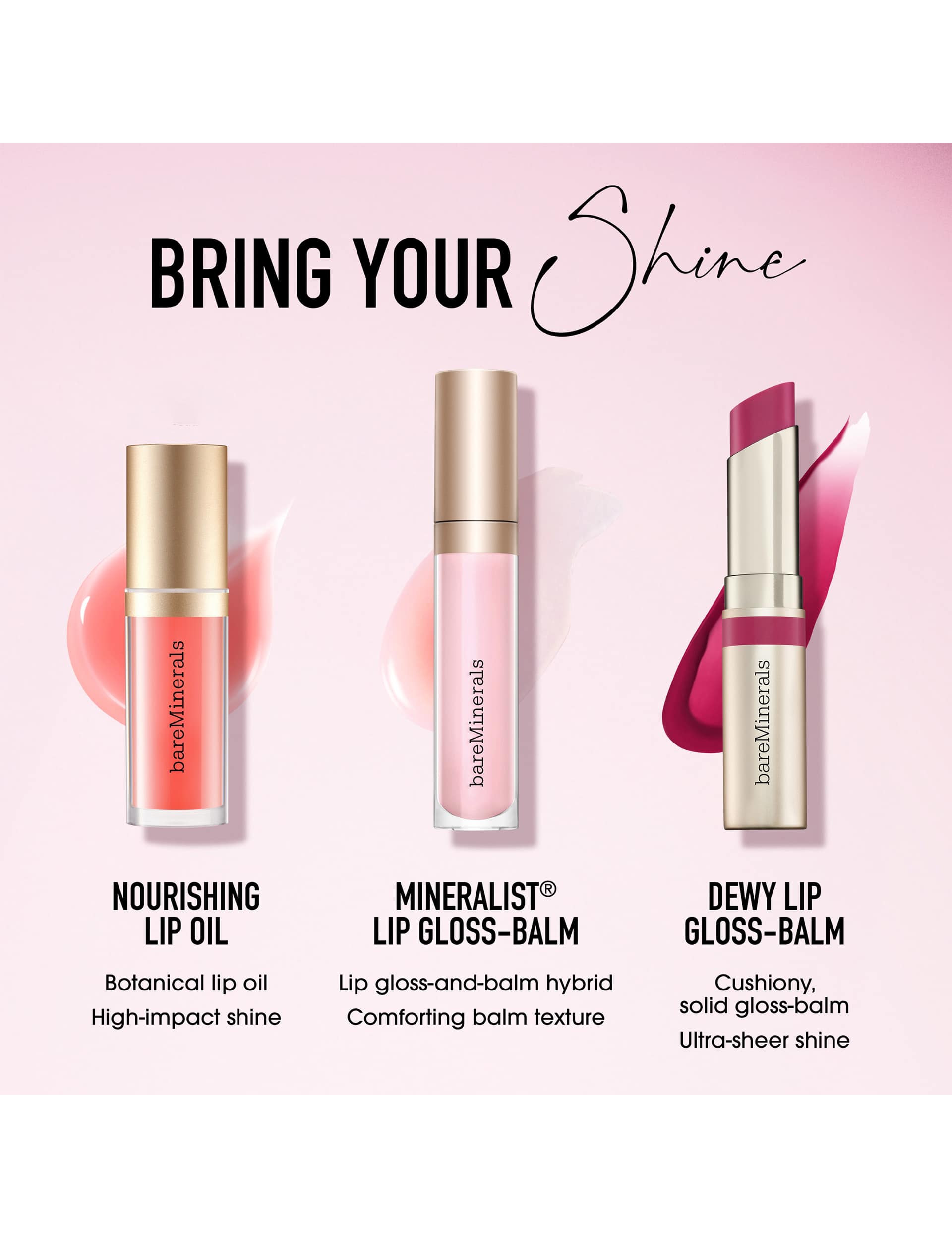bareMinerals Dewy Lip Gloss Balm 2.3g - British product