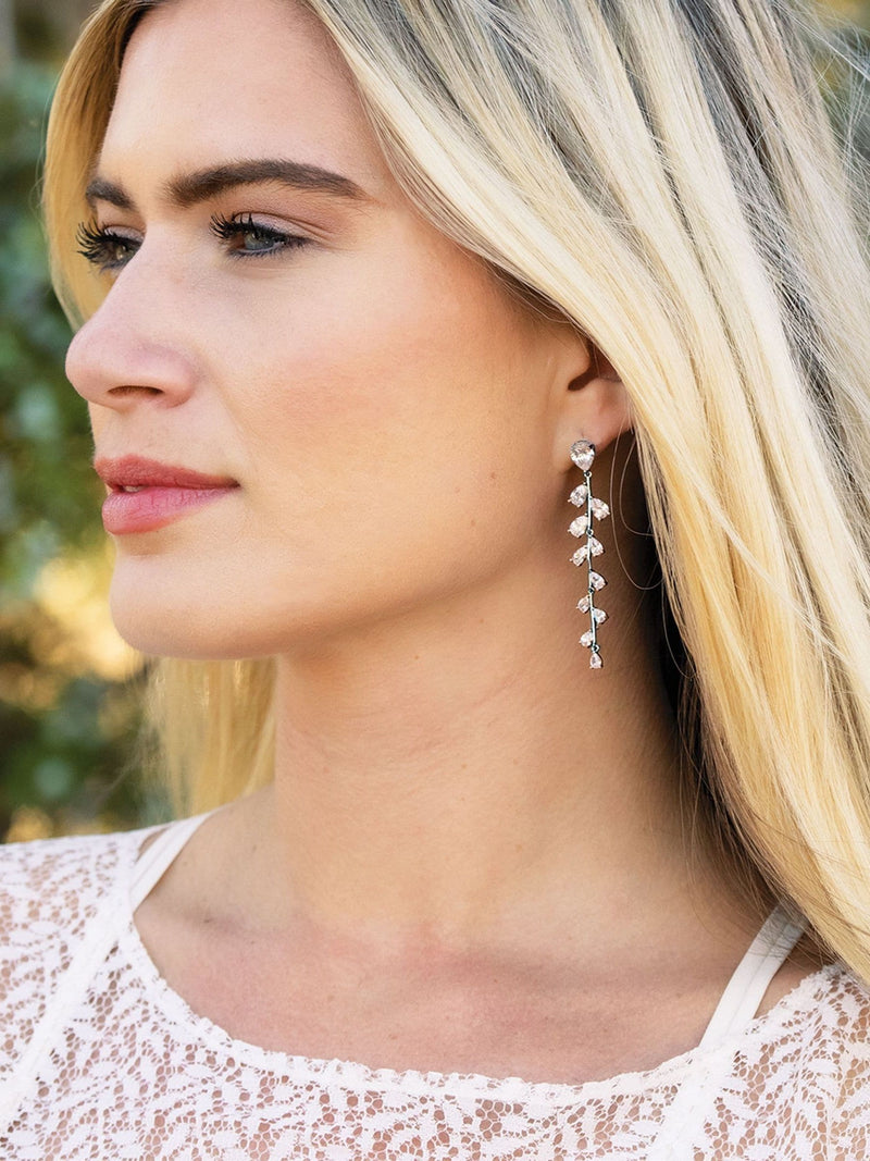 Ivory & Co Silver Plated Willow Trailing Vine Earrings