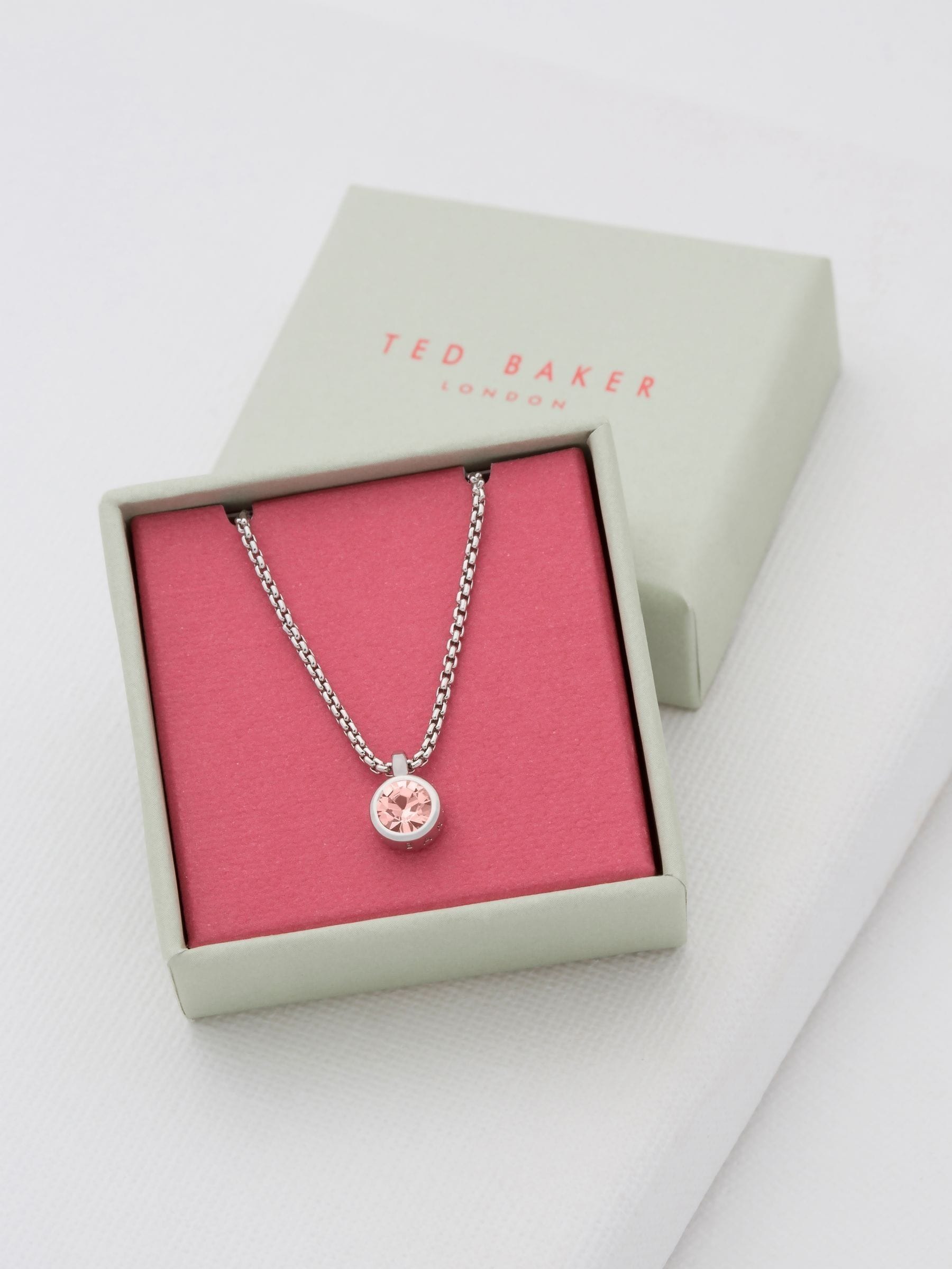 Ted Baker Vintage Rose Pendant Necklace 48cm (British brand)