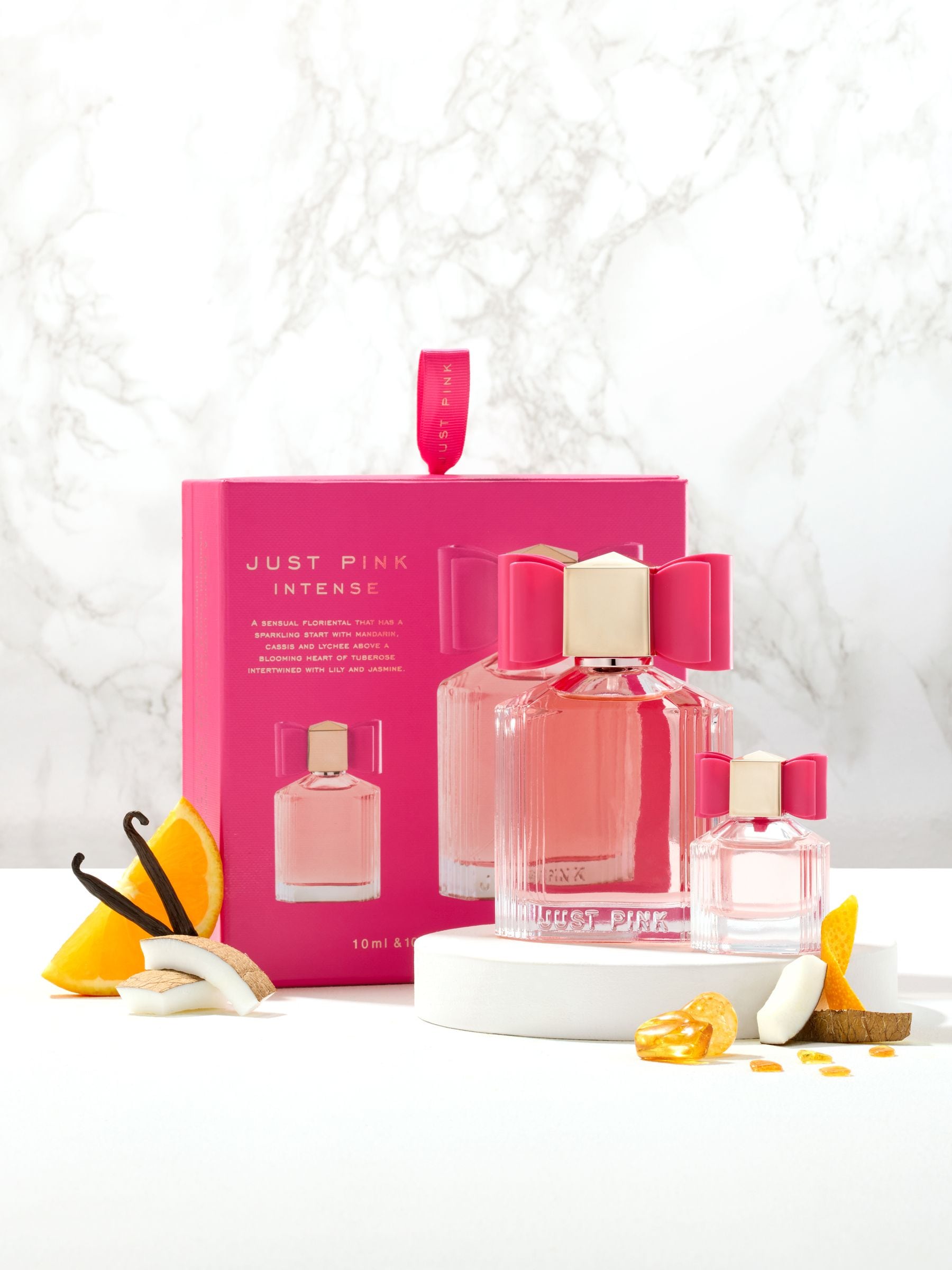 Just Pink Intense perfume gift set 100ml & 10ml, UK version