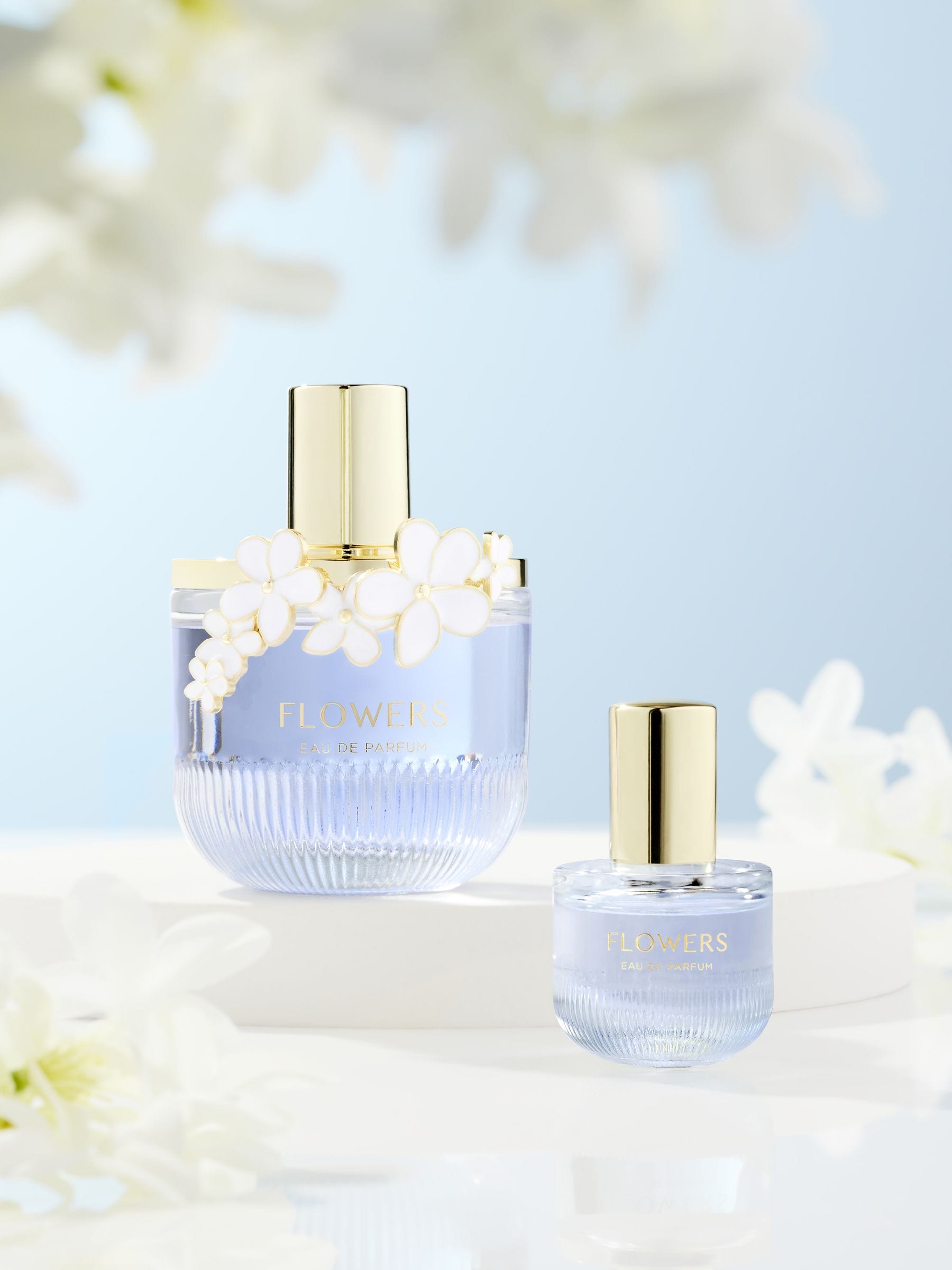 Perfume gift set with 100ml and 10ml bottles - British product