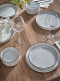 Light Grey Cloud 12 piece dinner set, imported from the UK