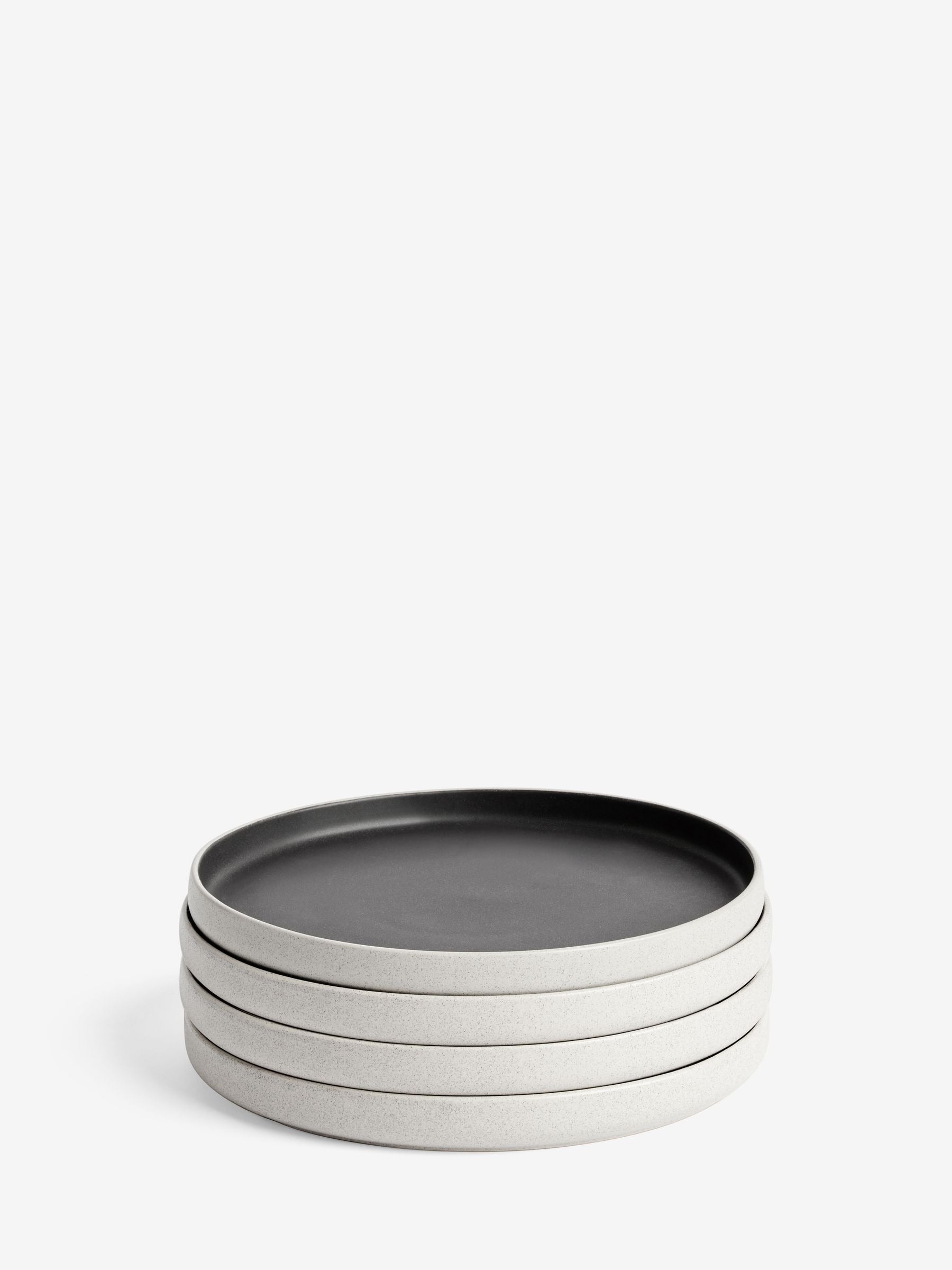 Otis black dinner plates set of 4, imported from the UK