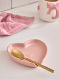 Pink Heart Shaped Spoon Rest