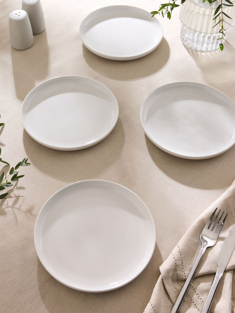 White Moderna side plates set of 4 (British brand)