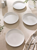 White Moderna side plates set of 4 (British brand)