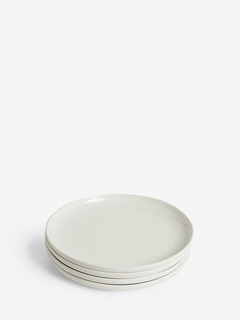 Moderna white dinner plates set of 4 (British brand)