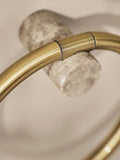 N. Premium gold marble large towel ring (British brand)