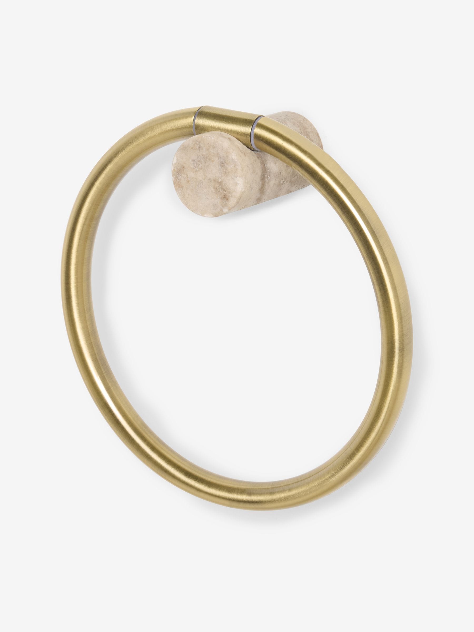 N. Premium gold marble large towel ring (British brand)