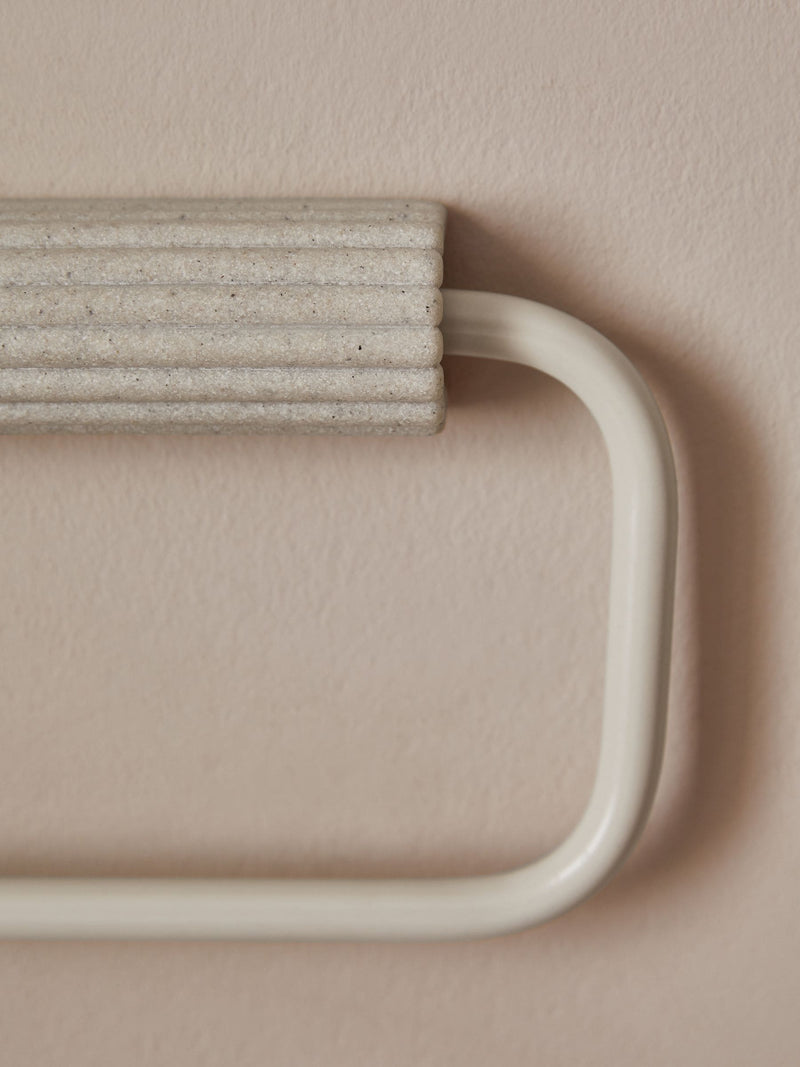 Natural Rib Towel Rail Ring