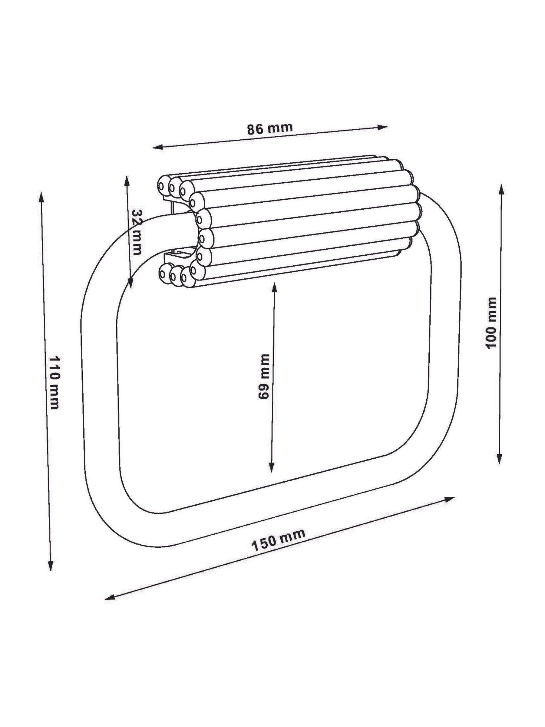 Natural Rib Towel Rail Ring