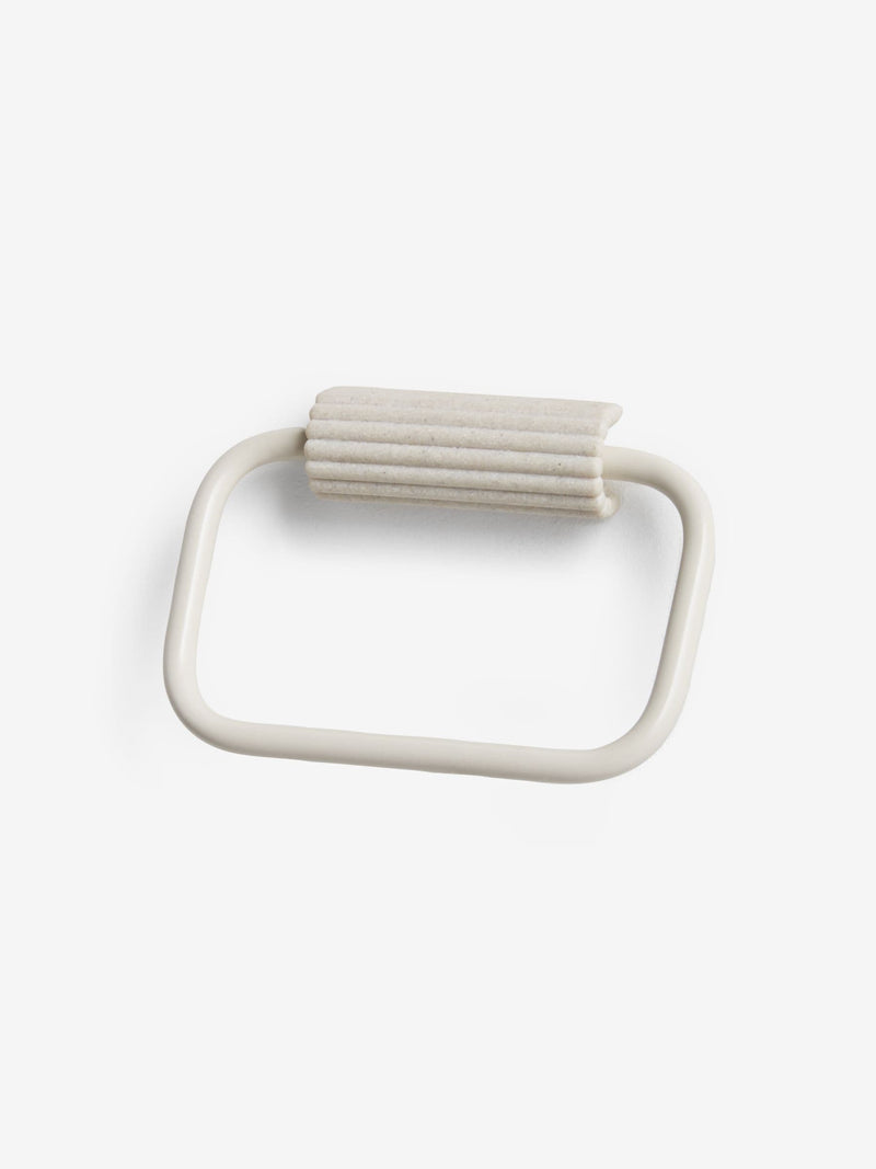 Natural Rib Towel Rail Ring
