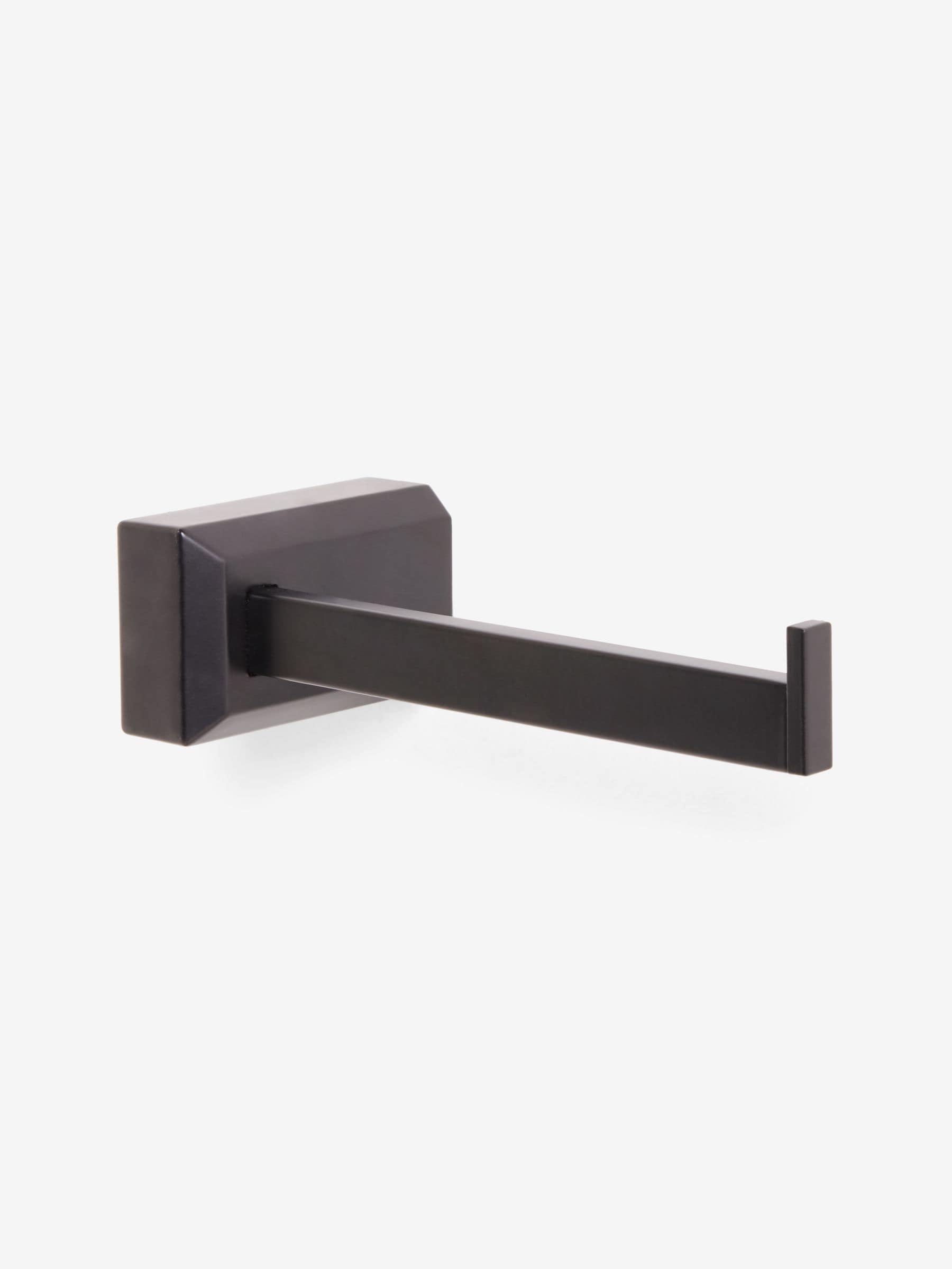 Moderna black toilet roll holder - British product