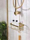 Gold hanging shower caddy 33x21x11.5cm, UK version