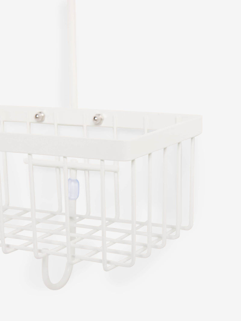 White hanging shower caddy (British brand)