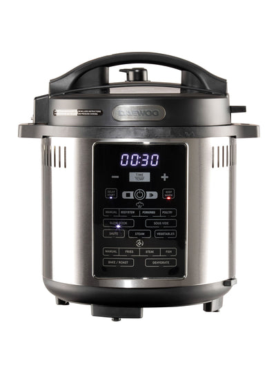 Daewoo Black 2 in 1 Air Fryer Pressure Cooker 6L