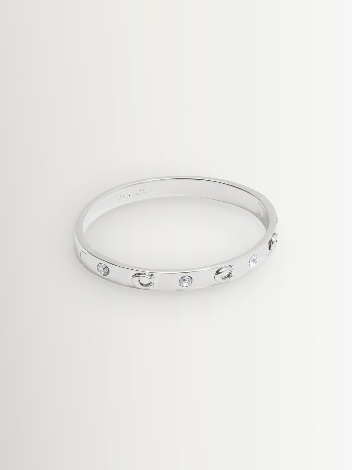 COACH silver tone signature stone bangle bracelet - British product