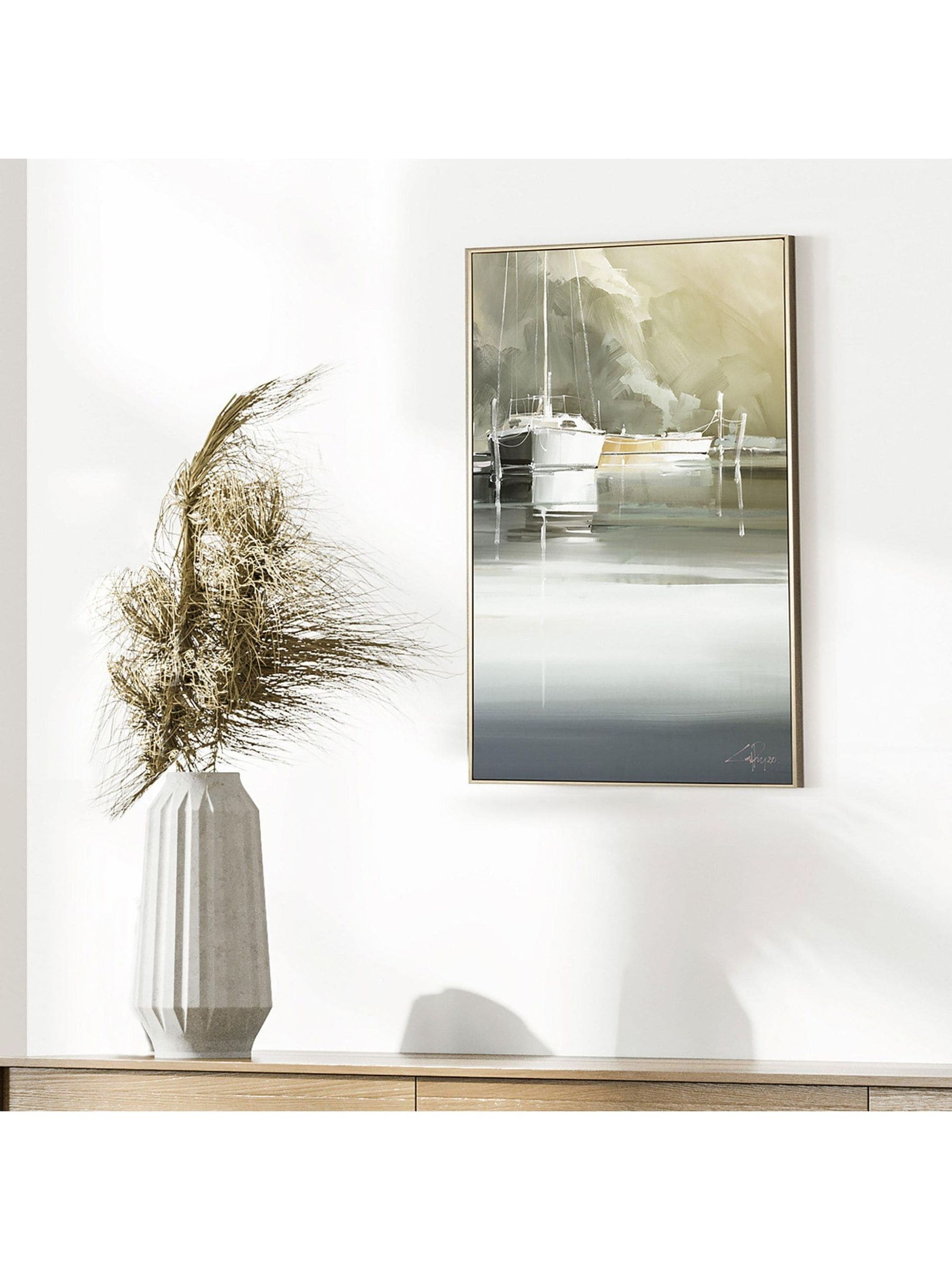 Gold Marina Days canvas wall art 36x59cm, UK version