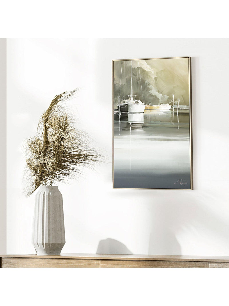 Gold Marina Days canvas wall art 36x59cm, UK version