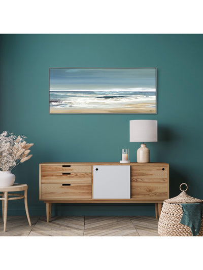 Art Marketing Grey Along the Coastline Canvas Wall Art 52x122cm