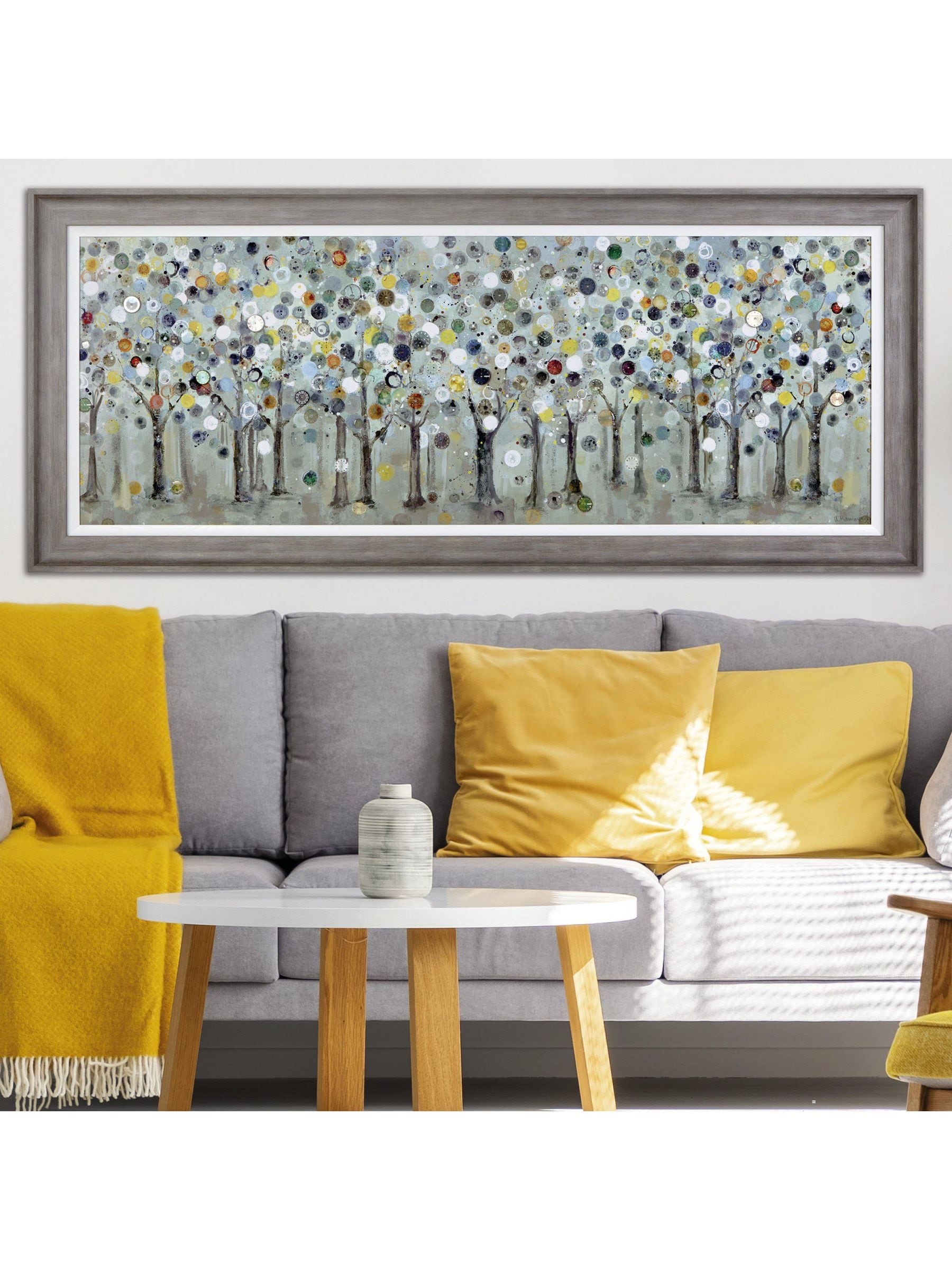 Grey Timekeeper canvas wall art - British product
