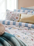 Laura Ashley blue Alford Meadow duvet cover set, UK version