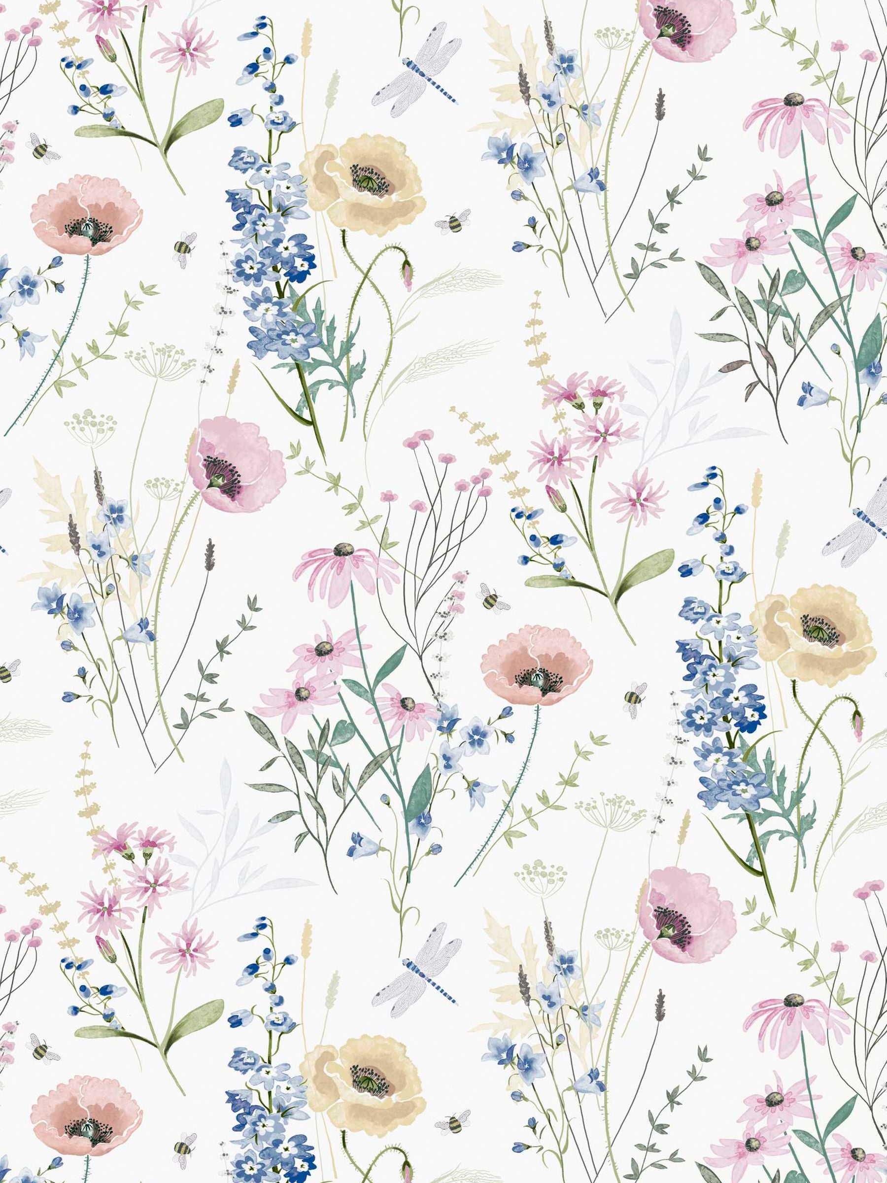 Laura Ashley blue Alford Meadow duvet cover set, UK version