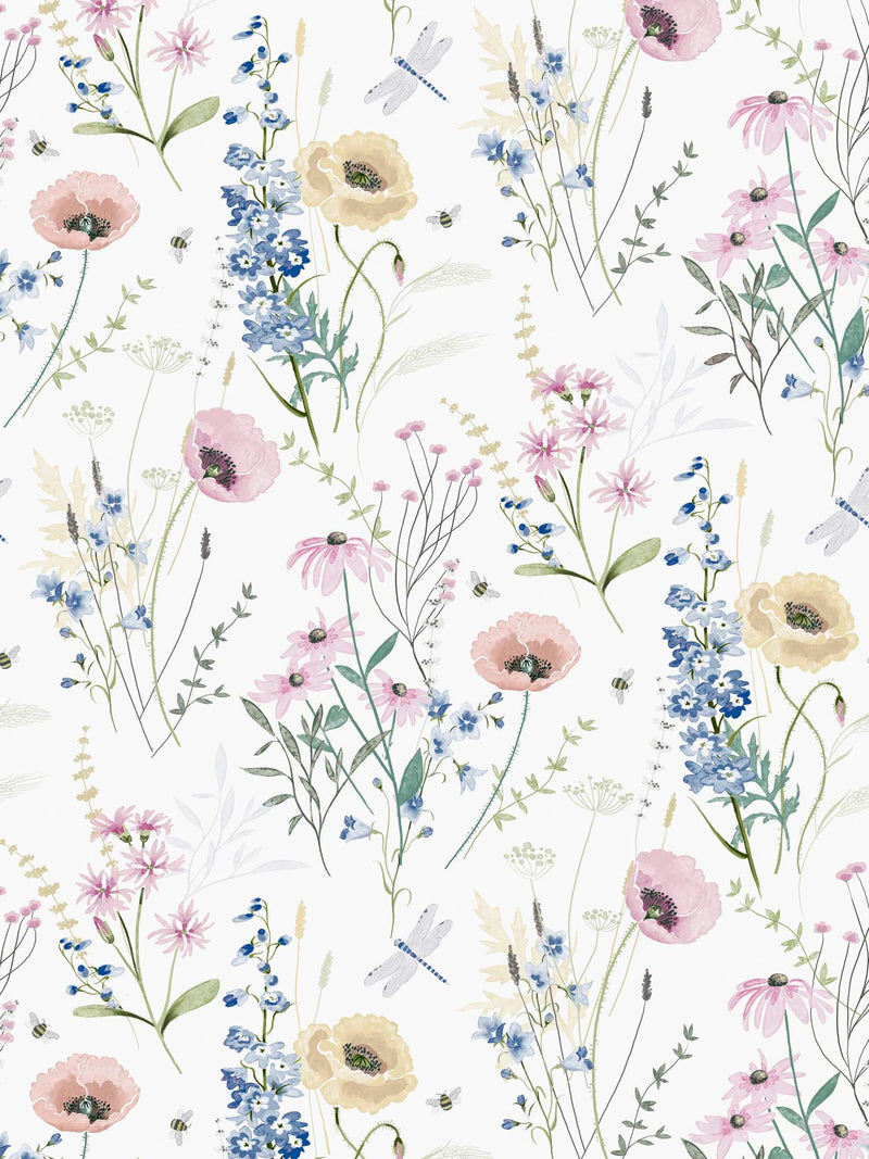 Laura Ashley blue Alford Meadow duvet cover set, UK version
