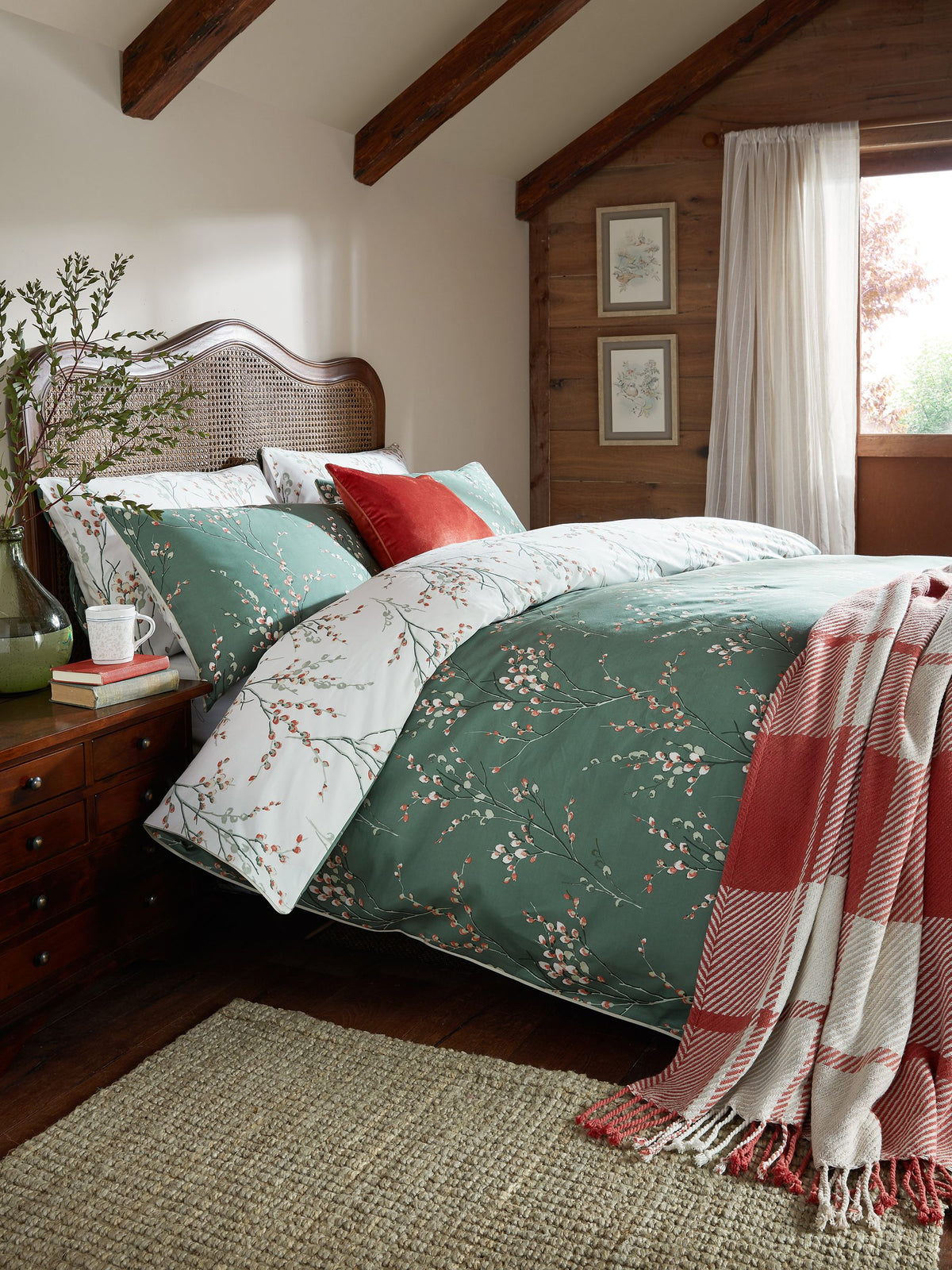 Laura Ashley Pussy Willow reversible duvet cover set, UK version