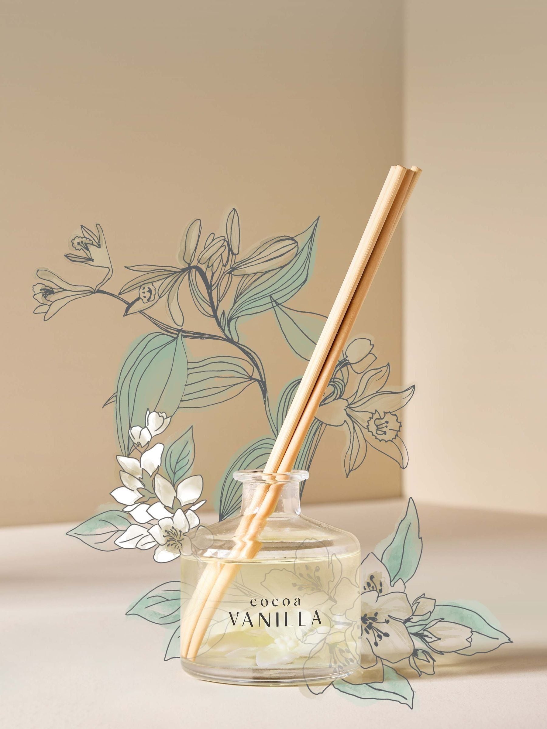 Vanilla and cocoa bean country classic 200ml diffuser (British brand)