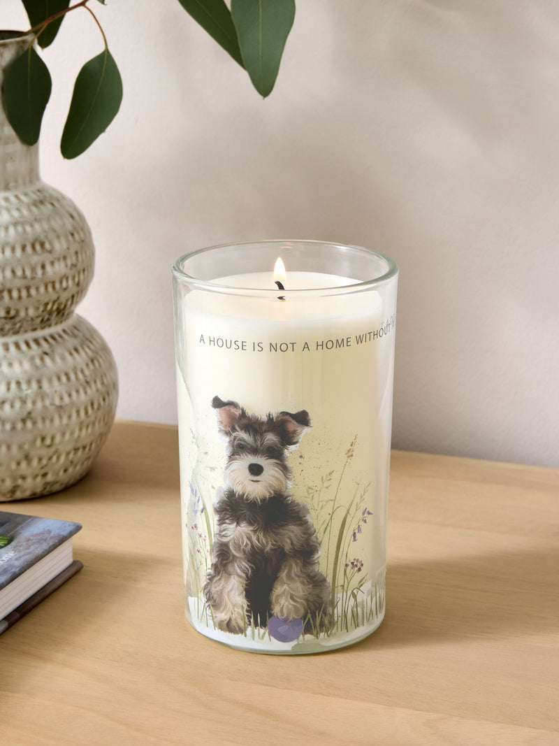Stanley the Schnauzer Pure Linen Candle