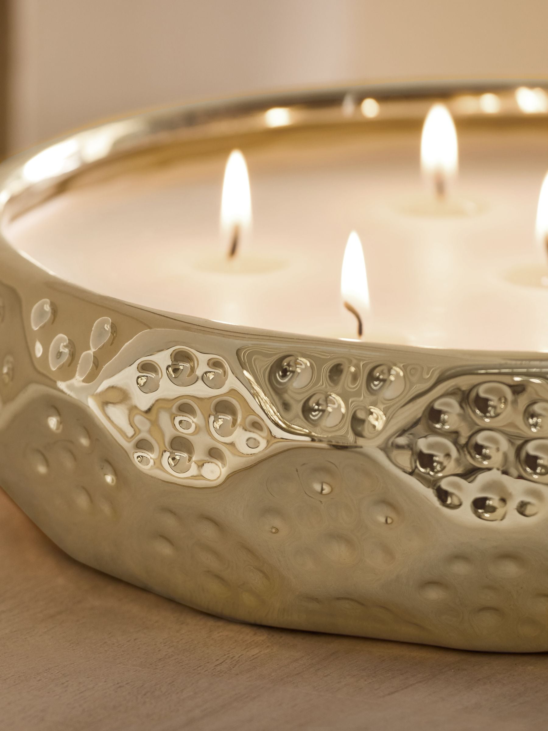 Astrid gold dark rose and oud 7 wick candle, UK version