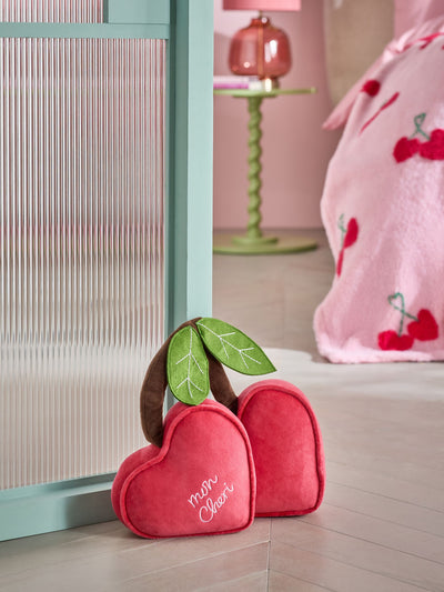 Red Cherry Hearts Valentines Doorstop