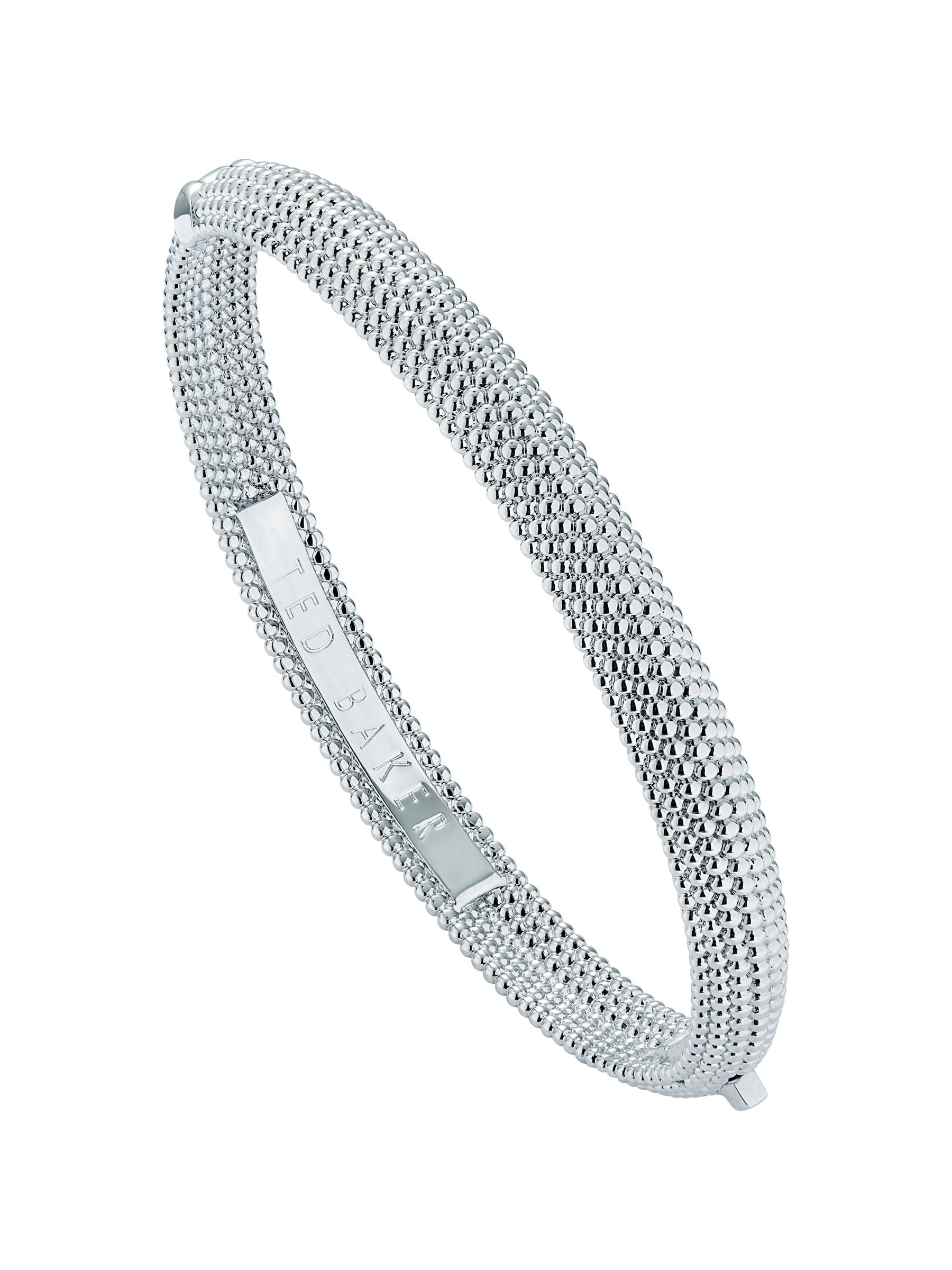 Ted Baker silvertone dotty bangle bracelet (British brand)