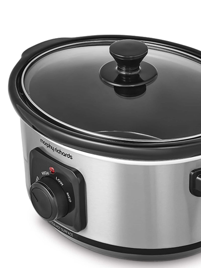 Morphy Richards stainless steel slow cooker 3.5L, imported from the UK