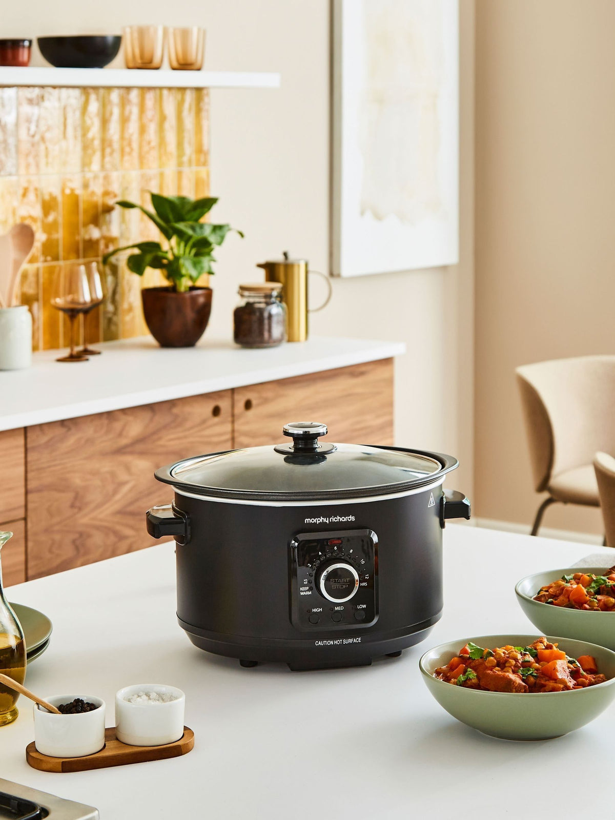Morphy Richards Black Easy Time 3.5L Slow Cooker