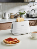 Morphy Richards White Hive 2 slice toaster, imported from the UK
