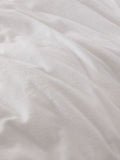 White supersoft brushed cotton duvet cover and pillowcase set (British brand)