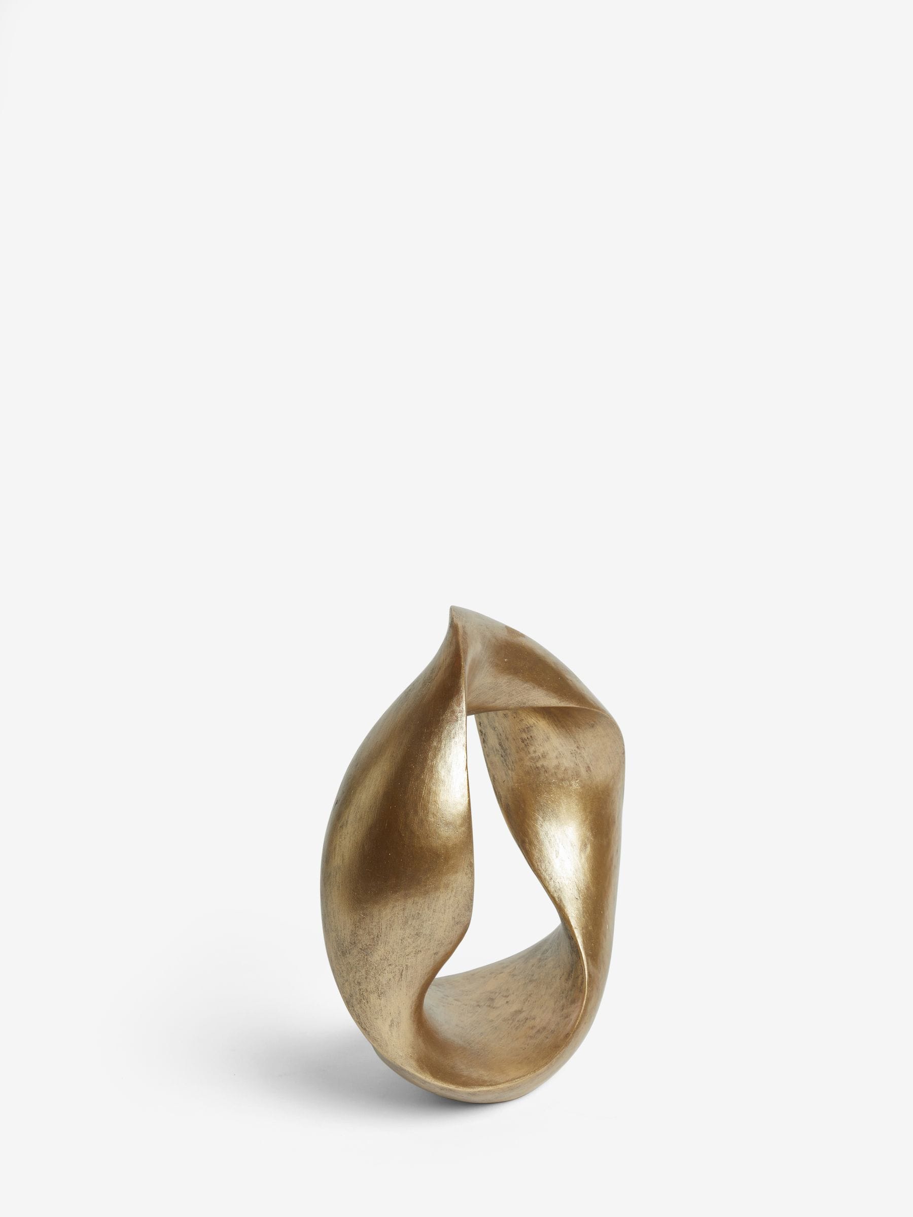 Gold Metal Twist Loop Ornament 28cm height, UK version