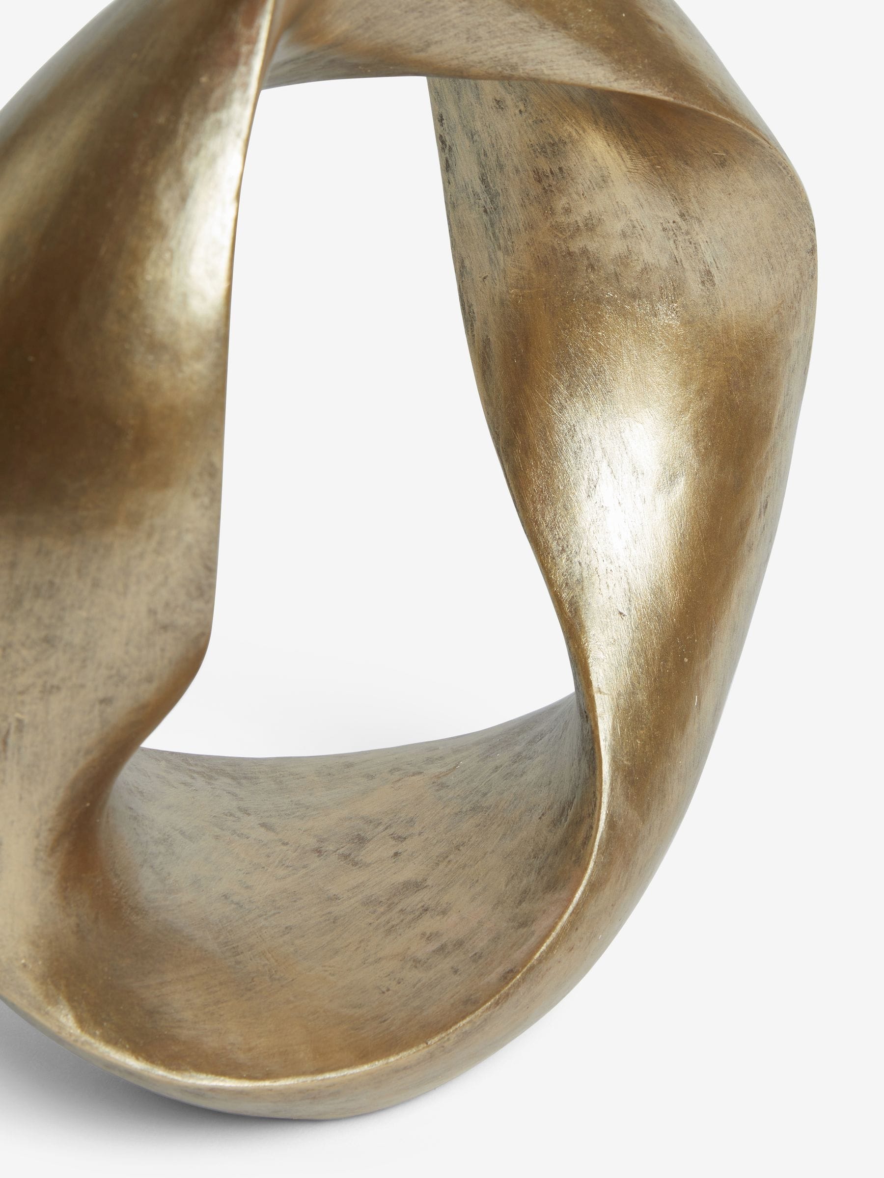 Gold Metal Twist Loop Ornament 28cm height, UK version