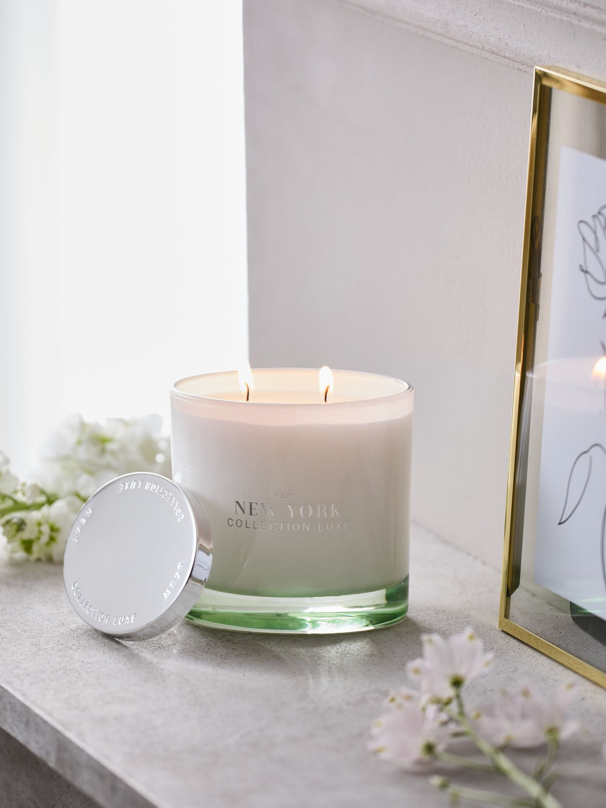 Collection Luxe Jasmine & Orange Blossom 2 Wick Candle 10cm - British product